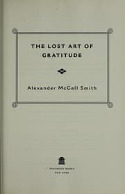 Cover of The lost art of gratitude