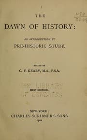 Cover of The dawn of history