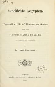 Cover of Geschichte Aegyptens von Psammetich I. bis auf Alexander den Grossen