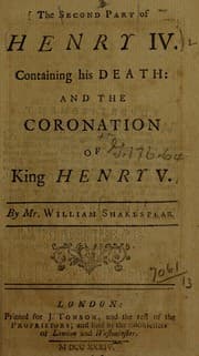 Cover of Henry IV, Part 2