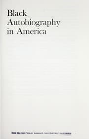 Cover of Black autobiography in America