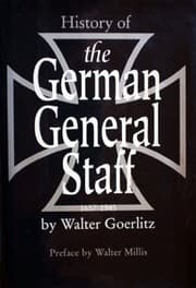 Cover of History of the German General Staff, 1657-1945