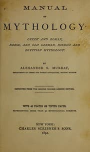 Cover of Manual of mythology