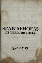 Cover of Epanáforas de vária história portuguesa