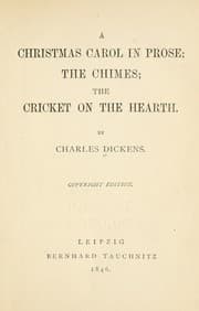 Cover of Novels (Chimes / Christmas Carol / Cricket on the Hearth)
