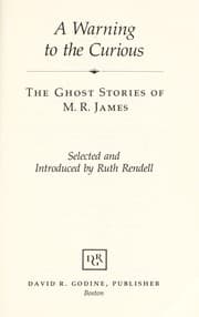Cover of A warning to the curious and other stories