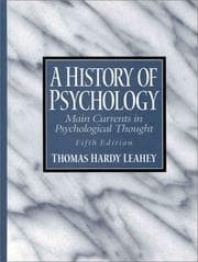 Cover of A history of psychology