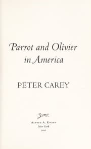 Cover of Parrot and Olivier in America