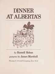 Cover of Dinner at Alberta's
