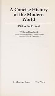 Cover of A concise history of the modern world