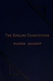 Cover of The English constitution