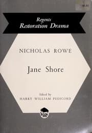 Cover of The Tragedy of Jane Shore