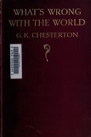 Cover of What's wrong with the world