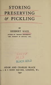 Cover of Storing, preserving & pickling