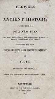 Cover of Flowers of ancient history