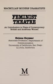 Cover of Feminist theatre