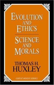 Cover of Evolution and ethics