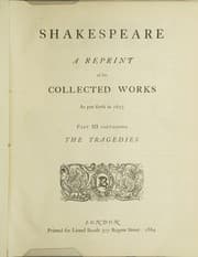 Cover of Tragedies (Antony and Cleopatra / Coriolanus / Cymbeline / Hamlet / Julius Caesar / King Lear / Macbeth / Othello / Romeo and Juliet / Timon of Athens / Titus Andronicus / Troilus and Cressida)
