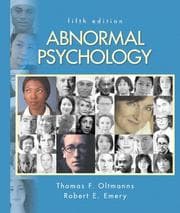 Cover of Abnormal psychology