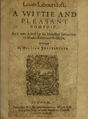 Cover of Love's Labour's Lost