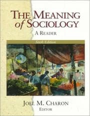 Cover of The Meaning of Sociology