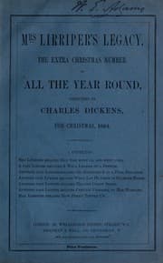 Cover of Mrs. Lirriper's Legacy