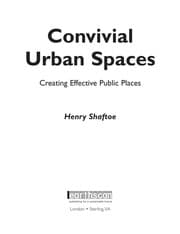 Cover of Convivial urban spaces
