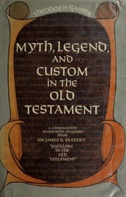 Cover of Myth, Legend and Custom in the Old Testament