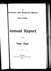 Cover of The Historical and Scientific Society of Manitoba
