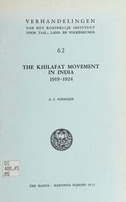 Cover of The Khilafat movement in India, 1919-1924