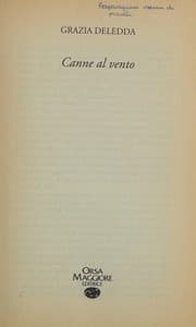 Cover of Canne al vento