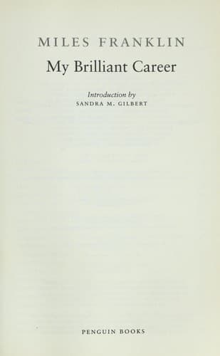 Cover of My Brilliant Career