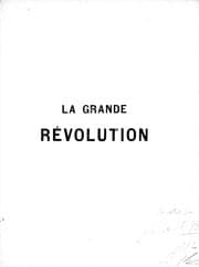 Cover of La Grande Révolution