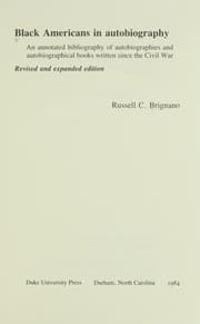 Cover of Black Americans in autobiography