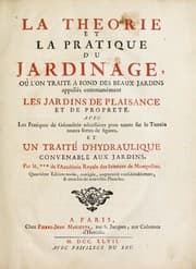Cover of La theorie et la pratique du jardinage