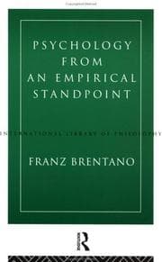 Cover of Psychologie vom empirischen Standpunkt