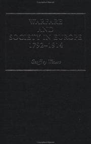 Cover of Warfare and society in Europe, 1792-1914
