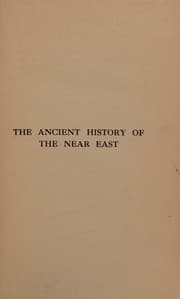 Cover of The ancient history of the Near East