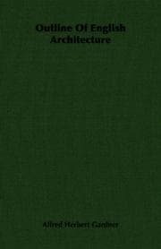 Cover of Outline of English architecture