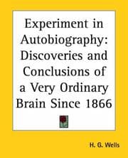 Cover of Experiment in autobiography
