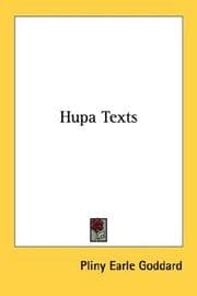 Cover of Hupa texts