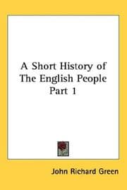 Cover of A Short History of The English People