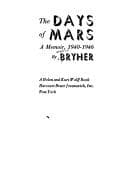 Cover of The days of Mars