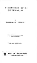 Cover of Diversions of a naturalist