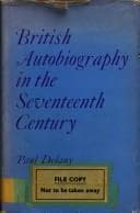 Cover of British autobiography in the seventeenth century