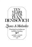 Cover of Desi︠a︡tʹ let posle Odnogo dni︠a︡ Ivana Denisovicha