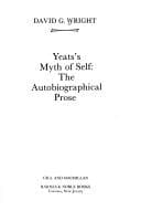 Cover of Yeats's myth of self