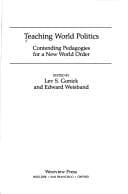 Cover of Teaching world politics