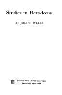 Cover of Studies in Herodotus