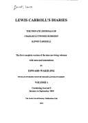 Cover of Lewis Carroll's diaries